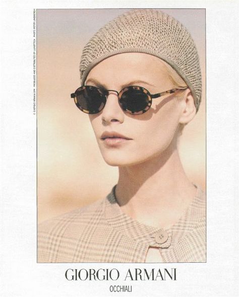 styleregistry: Giorgio Armani | Spring 1994 Giorgio Armani 90s, Armani 90s, Mark Vanderloo, Eyewear Advertising, Eyewear Ad, Daniela Pestova, Cosmetic Photography, Fashion 1990s, Giorgio Armani Sunglasses