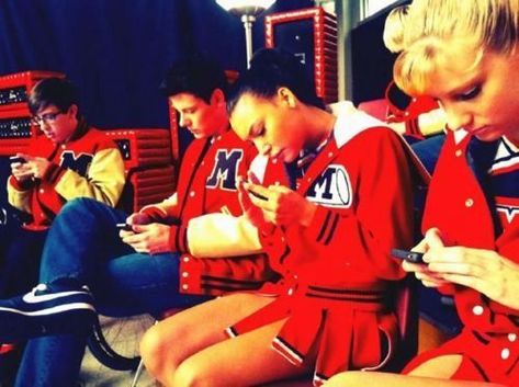 Cory And Naya, Glee Behind The Scenes, Heather Elizabeth Morris, Glee Bts, Glee Season 3, Brittany And Santana, Glee Cory Monteith, Kevin Mchale, Emotional Response