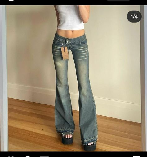 Low Rise Jeans 2000s, Low Rise Jeans, Bell Bottom Jeans, My Style, Pants, Clothes