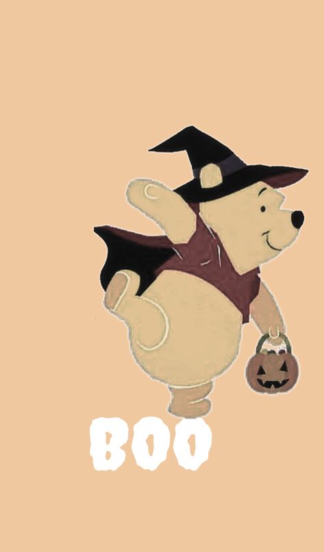 Winnie the Pooh Halloween #Disney #Halloween #Background #Fondo #Pooh Halloween Wallpaper Matching, Halloween Backrounds, Stitch Couple, Cartoons Disney, Pooh Halloween, Winnie The Pooh Halloween, Wallpaper Matching, Cute Names For Dogs, Halloween Wallpaper Iphone Backgrounds