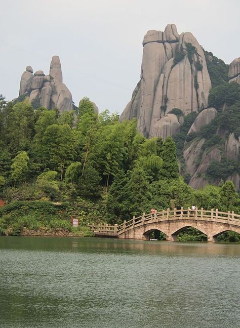 Mount Taimu, Fujian, China China Mountains, Fujian China, Chinese Architecture, Mountain Landscape, Guangzhou, Beijing, Monument Valley, Mount Rushmore, Hong Kong