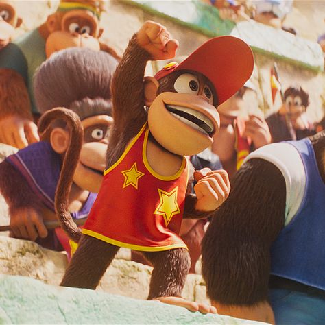 The Super Mario Bros Movie, Super Mario Bros Movie, Diddy Kong, Movie 2023, Donkey Kong Country, Super Mario Art, Nintendo Art, Cartoon Posters, Super Mario Brothers