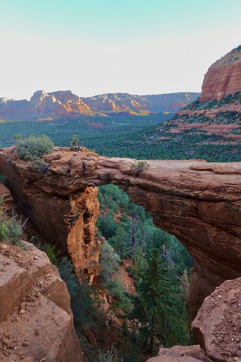 Devil's Bridge is one of the most popular trails in Sedona. I've got tips for you to enjoy it WITHOUT all the crowds. Devils Bridge Sedona, Hawaii National Parks, Sedona Arizona Travel, Devils Bridge, Ohv Trails, Sedona Vortex, Sedona Hikes, Rock Steps, Arizona Hiking