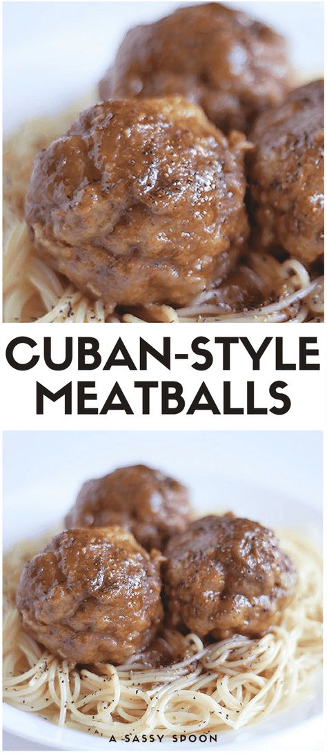 Green Peppers And Onions, Oven Cooking Recipes, Cuban Dishes, Cuban Cuisine, Meatball Recipes Easy, Carnitas Recipe, Cuban Style, Meat Appetizers, Italian Meatballs