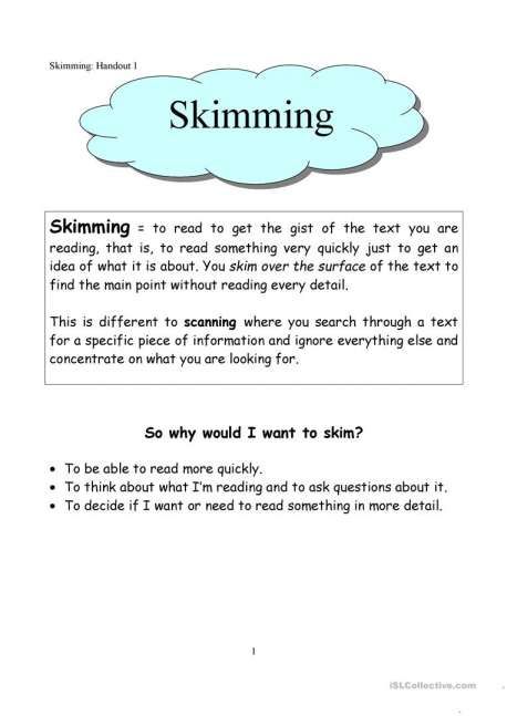 9+ Skimming Reading Worksheet -  -  Check more at https://printable-sheets.com/9-skimming-reading-worksheet/ Skimming And Scanning Worksheets, Ielts Worksheets, Reading Skills Worksheets, Skimming And Scanning, Grammar Notes, English Grammar Notes, Hairstyles Quick, Ielts Tips, Ielts Reading