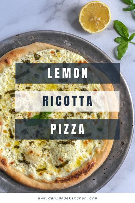 Lemon Pizza Recipe, Best Pizza Toppings Combinations, Ooni Pizza Oven Recipes, Vegetarian Pizzas, Pizza Topping Ideas, Lemon Pizza, Easy Sauces, Pizza Toppings Combinations, Ricotta Pizza