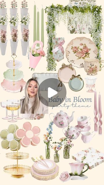 The VB Picnic Co.✨PARTY INSPO🪩 on Instagram: "YOU PICK THE PARTY THEME, WE MAKE THE INSPO BOARD 🌸🌺🌹 baby in bloom baby shower theme 🥹 check out our amazon storefront organized by party theme #babyshower #babyshowertheme #babyannouncement #genderreveal #babyinbloom #spring #springbabyshower" Baby In Bloom Baby Shower Centerpieces, Baby In Bloom Decorations, Baby I’m Bloom Baby Shower Theme, Baby In Bloom Shower Ideas Girl, Floral Theme Baby Shower Ideas, Baby In Bloom Table Decor, Baby In Bloom Centerpieces, Baby In Bloom Decor, Baby In Bloom Baby Shower Theme