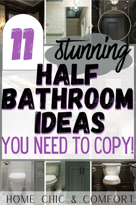 half bathroom ideas, small half bathroom ideas, black half bathroom, small full bathroom, half bath remodel, half bathroom ideas small, half bathroom decor ideas, half bathroom wallpaper ideas, tiny half bathroom ideas, modern half bathroom ideas Farmhouse Half Bath Ideas, Half Bath Rugs Ideas, Classy Half Bathroom Ideas, Amal Bathroom Ideas, Feminine Half Bathroom Ideas, Styling A Powder Room, Small Bath Decor Ideas, Industrial Half Bathroom Ideas, Functional Bathroom Decor