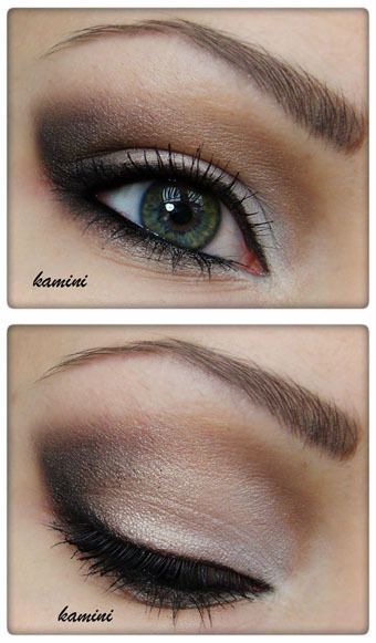 naked palette.  great for blue eyes Brown Smokey Eye, Grey Eyes, Brown Smokey, Smoky Eyes, Day Time, Kiss Makeup, Basic Grey, Eye Make