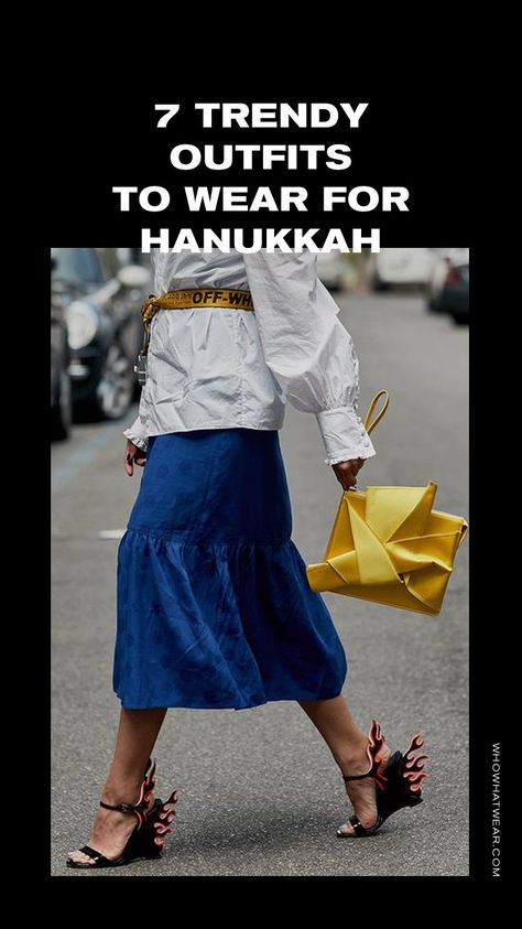 Hanukkah Outfit Women, Spiritual Jewelry For Hanukkah Gift, Hanukkah Jewelry, Hanukkah Outfits, Chanukah Pajamas, Hanukka Shirts, Trend Outfits, Stylish Outfit, Outfit Idea