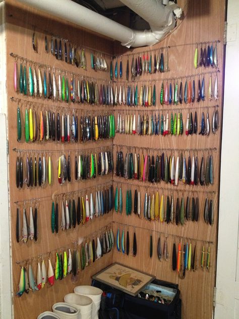 Fishing Tackle Storage... lets see your mancave setups... - Page 5 Fishing Tackle Room, Fishing Tackle Organization, Fishing Pole Storage, Fishing Organization, Fishing Gear Storage, Fishing Storage, Tackle Storage, Fishing Rod Storage, Fishing Tackle Storage