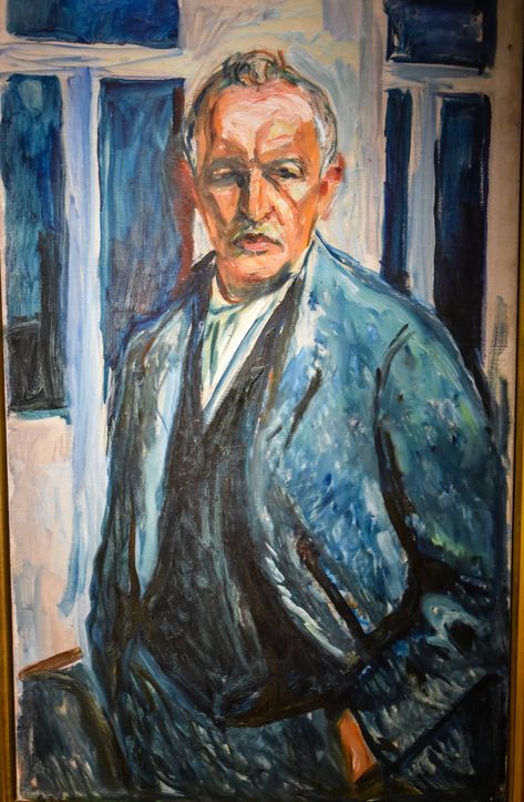 https://flic.kr/p/V8CKtF | Edvard Munch - Self Portrait with Hands in Pockets, 1926 at Munchmuseet Oslo Norway | Edvard Munch - Self Portrait with Hands in Pockets, 1926 at Munchmuseet Oslo Norway L'art Du Portrait, German Expressionism, Edvard Munch, 12 December, Post Impressionism, Wassily Kandinsky, Portrait Artist, Famous Artists, Art Moderne