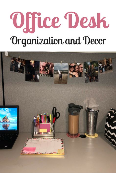 Personalized Office Space At Work, Top Of Desk Decor Office Ideas, Cute Ways To Decorate Your Cubicle Office Ideas, Cubical Organizer Ideas, Minimalist Work Office, Cubicle Layout Ideas, Things To Keep In Your Desk At Work, Cubicle Decorating Ideas For Work, Personalize Office Space At Work