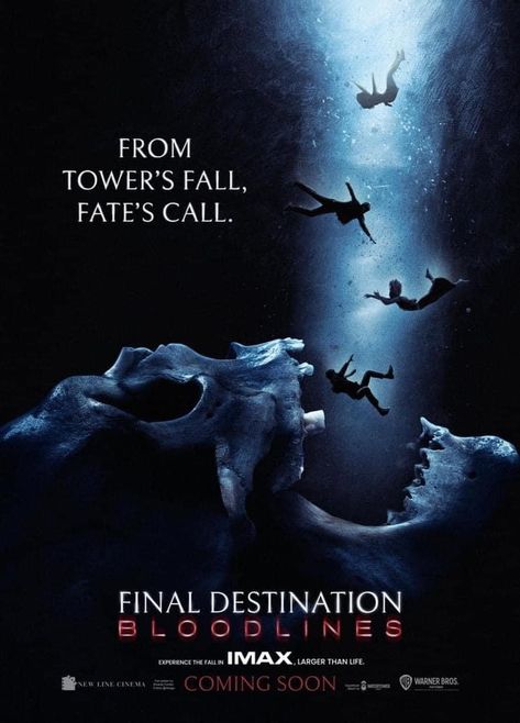 Upcoming Horror Movies, Tower Falling, Brave And The Bold, Fan Poster, New Line Cinema, Dystopian Future, Final Destination, Psychological Horror, Fantasy Adventure