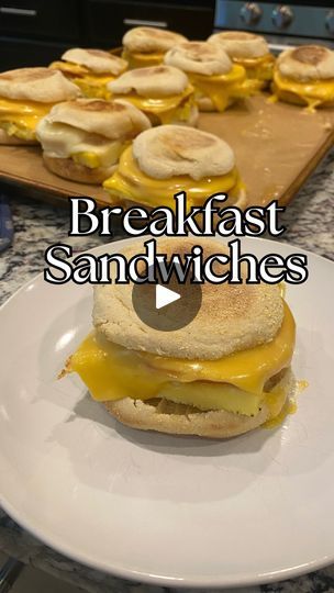 81K views · 2.6K reactions | Ultimate Make-Ahead Breakfast Sandwiches 🥪

These homemade breakfast sandwiches are a game-changer! Perfect for busy mornings, they’re easy to make and freeze wonderfully. Using fluffy baked eggs, toasted buttered English muffins, ham, and your favorite cheese, these are sure to become your family’s go-to breakfast. Whether you swap ham for sausage or try biscuits instead of English muffins, this versatile recipe has endless possibilities!

Recipe:
•	12 English muffins
•	12-24 slices of ham (or sausage/bacon)
•	12 slices of your favorite cheese
•	12 eggs
•	1/2 tsp salt
•	1/2 tsp pepper
•	2 Tbsp milk
•	Butter

Instructions:
1.	Prepare the Eggs:
•	Preheat the oven to 350°F (175°C).
•	Whisk together the eggs, salt, pepper, and milk in a bowl.
•	Pour into a grease English Muffins Sandwich, English Muffin Breakfast Sandwich, Breakfast Recipies, Freezable Meals, Make Ahead Breakfast Sandwich, Meal Train Recipes, Frozen Breakfast, Easy Mediterranean Diet Recipes, Freezer Meal Prep