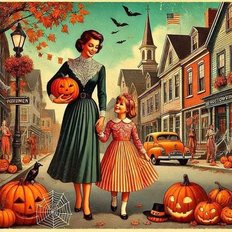 Nostalgic Halloween, Countdown To Halloween, Halloween Illustrations, Vintage Halloween Art, Halloween Tricks, Vintage Halloween Images, Days Until Halloween, Halloween Photography, Retro Artwork