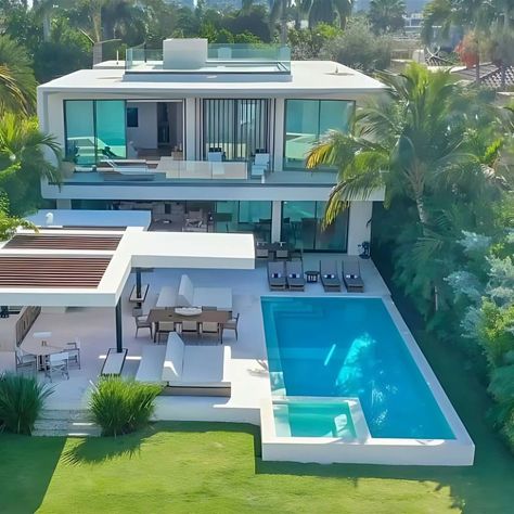 House With Pool, Luxury Beach House, Dream Life House, التصميم الخارجي للمنزل, Modern Beach House, Fotografi Alam Semula Jadi, Beach House Design, Hus Inspiration, Luxury Homes Dream Houses