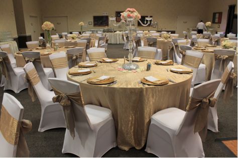 Choosing the perfect color for your chair covers, table linens, and table overlays is critical. But how can you be able to pick the right color scheme that will perfectly fit your motif and event? Here are a few helpful tips for you.👇👇👇 #ChairCovers #ChairCoversWholesale  #WeddingChairCoverRental #ChairCoversForSale Chair Covers Wedding Reception, Gold Chair Covers, Black Chair Covers, Wedding Furniture Rental, Linen Chair Covers, White Chair Covers, Gold Tablecloth, Banquet Chair Covers, Cheap Table