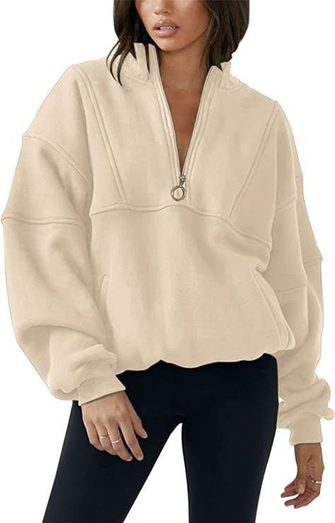 tinymomentswithtiff's style faves 🧥 Gift Guide on LTK Sport Sweater, Half Zip Sweatshirt, Pullover Jacket, Plus Size Shirts, Women's Casual, Outerwear Women, Long Sleeve Sweatshirts, White Tops, Half Zip