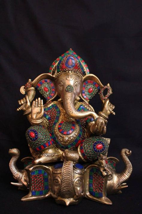 Big Ganesha statue God luck god lord of wisdom Lord | Etsy Elephant House, Spiritual God, Lord Ganesha Statue, Dancing Ganesha, Elephant God, Ganesha Statue, Shree Ganesh, Ganesh Photo, Ganesh Statue