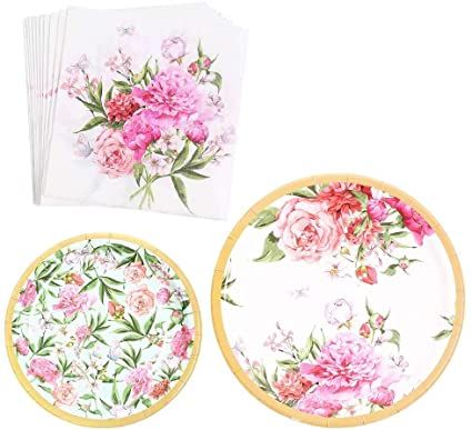 Amazon.com: Vintage Floral Party Supplies Set(Serves 16) - Paper Plates, Napkins|Great for Wedding Parties, Bridal Shower, Baby Shower and Birthday Party : Toys & Games Vintage Floral Party, Kids Toy Shop, Work Stickers, Tea Party Decorations, Tea Party Garden, Floral Tablecloth, Floral Party, Tea Party Birthday, Vintage Party