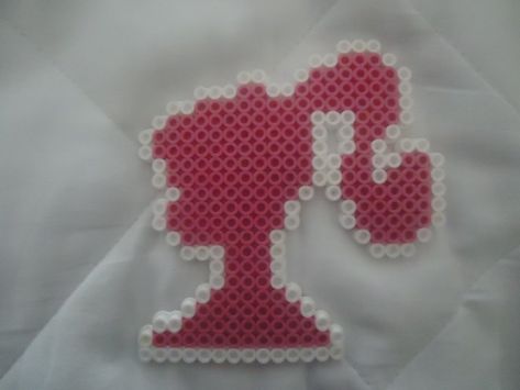 Barbie Logo by PerlerHime - Kandi Photos on Kandi Patterns Boyfriends Gift, Hama Mini, Perler Projects, Perler Ideas, Pearl Beads Pattern, Barbie Logo, Hamma Beads, Hama Beads Design, Hama Bead