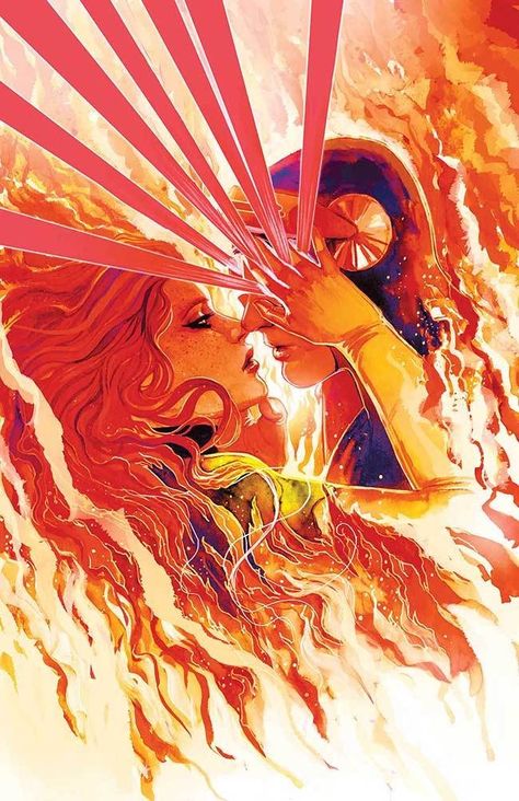 Jean Grey and Cyclops Phoenix Jean Grey, Phoenix Marvel, Marvel Jean Grey, Jean Gray, Scott Summers, Jean Grey Phoenix, Marvel Couples, Marvel Girl, Comics Illustration