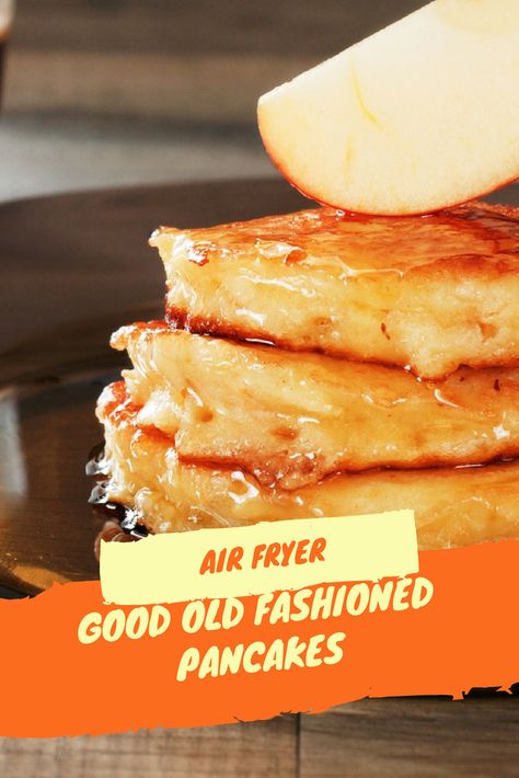 Air Fryer-Good Old Fashioned Pancakes Air Fried Pancakes, Pancakes Airfryer, Air Fry Pancakes, Pancakes In Air Fryer, Airfryer Pancakes, Air Fryer Pancakes, Ninja Dual Air Fryer Recipes Uk, Air Fryer Recipes Uk, Air Fryer Recipes Breakfast