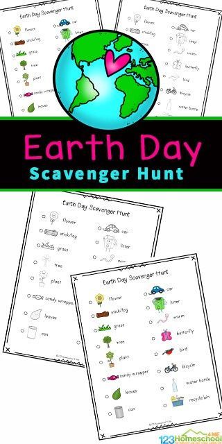 Earth Day Scavenger Hunt, Pop Rocks Experiment, Earth Day Worksheets, Earth Day Craft, School Scavenger Hunt, Earth Day Activity, Planet Kids, Earth Activities, Spring Science