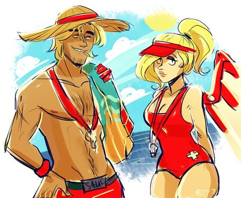 Lifeguards | Overwatch | Know Your Meme Lifeguard Mercy Fanart, Lifeguard Mercy, Mercy Fanart, Overwatch Memes, Mercy Overwatch, Tip Jar, Overwatch Fan Art, Summer Is Coming, Know Your Meme