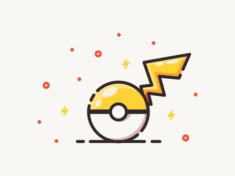 Daily UI #005 - App Icon - Pokemon Go by Punkichi on Dribbble Pokemon Go App Icon, Pokemon Go Icon, Pokemon App Icons, Pikachu Logo, App Icons Youtube, White Pokemon, Pokemon App, Pokemon Decal, Yellow Pokemon