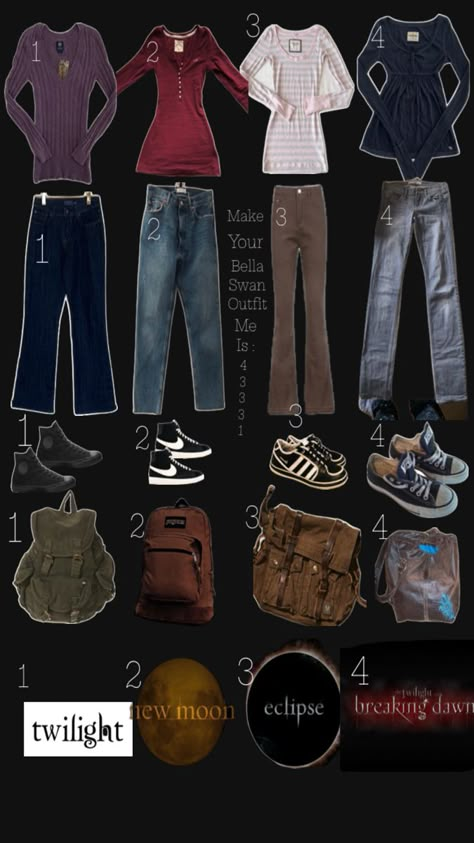 Twilight fan              Hi people I find my style !!!!!!!! Is Bella swan or just twilight style Bella Swan Outfit, Twilight Style, Swan Outfit, Find My Style, Bella Swan Aesthetic, Epic Clothes, Twilight Outfits, Cold Outfit, Outfit Inso