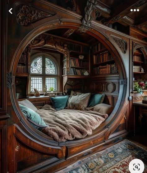 Casa Fantasy, Casa Hobbit, Fantasy Town, Dream Life House, Home Library Design, Living Room Living Room, Inspire Me Home Decor, Fantasy House, Dream House Rooms