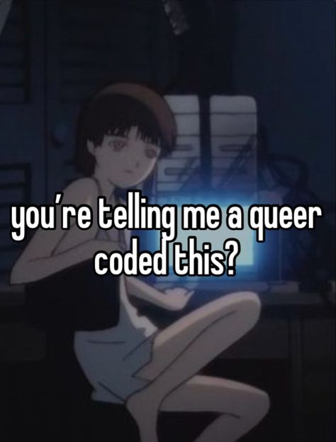 Lain Kinnie, Experiment Lain, Lain Iwakura, Whisper Love, Hate School, Having No Friends, Pinterest Memes, Girl Boss Quotes, Me Too Meme