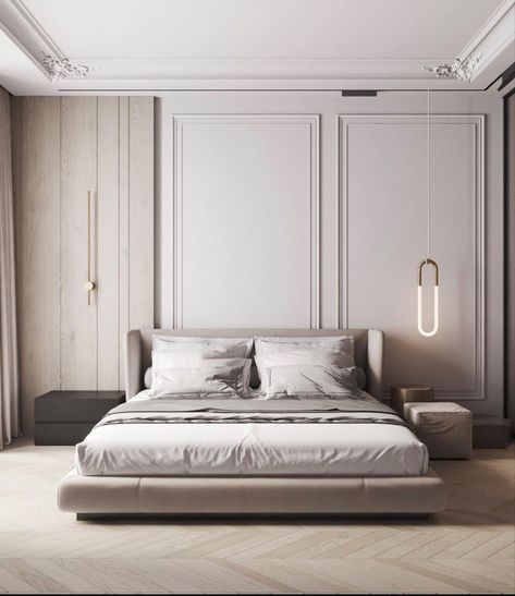 Neo Classical Bedroom, Classical Bedroom, Neoclassical Interior Design, Classic Bedroom Design, Modern Luxury Bedroom, Bedroom Decor Design, Classic Bedroom, Bedroom Bed Design, Home Room Design