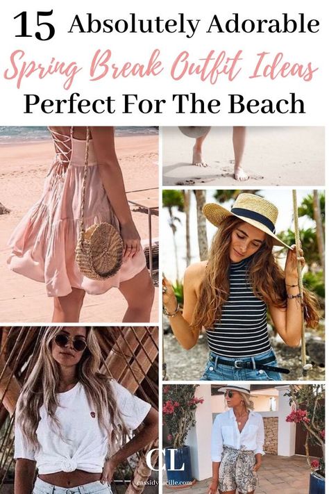 College spring break outfits perfect for the beach. Casual, cute spring break outfits you must have for a beach vacation. Spring Break Outfits 2024, Spring Break 2024 Outfits, Florida Spring Break Outfits, Spring Beach Outfits, Spring Break Outfit Ideas, Spring Break Outfits Beach, Spring Break Pictures, College Spring Break, Spring Break Kids