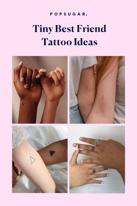 Tiny Friend Tattoos Simple, Tiny Tattoo Friendship, Long Distance Best Friend Tattoos Small, Tiny Friendship Tattoos Simple, Tiny Tattoo Best Friends, Small Friend Tattoos Friendship, Bff Tats Tiny Tattoo, Tiny Bff Tattoos Simple, Mini Bff Tattoos