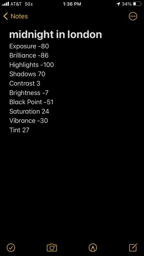 Nighttime Photo Editing, Dark And Moody Camera Settings, Photo Edit Night Time, Night Time Filter Iphone, Old Money Filter Camera Roll, Camera Roll Editing Dark, Dark Picture Editing, Night Time Photo Edits Iphone, Night Edit Iphone