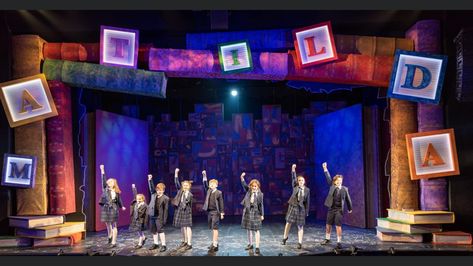 Matilda Stage Design, Matilda Cake Scene, Proscenium Arch, Matilda Jr, Musical Set Design, Matilda Musical, Matilda Broadway, Matilda Wormwood, Musical Theatre Posters