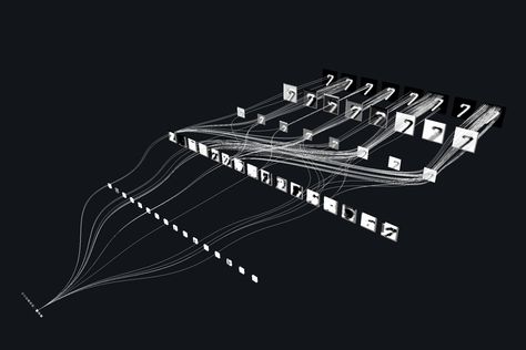 Topological Visualisation of a Convolutional Neural Network Visualisation Techniques, Network Topology, Autocad Tutorial, Artificial Neural Network, Vaporwave Wallpaper, Data Visualization Design, Data Visualisation, Neural Network, Graph Design