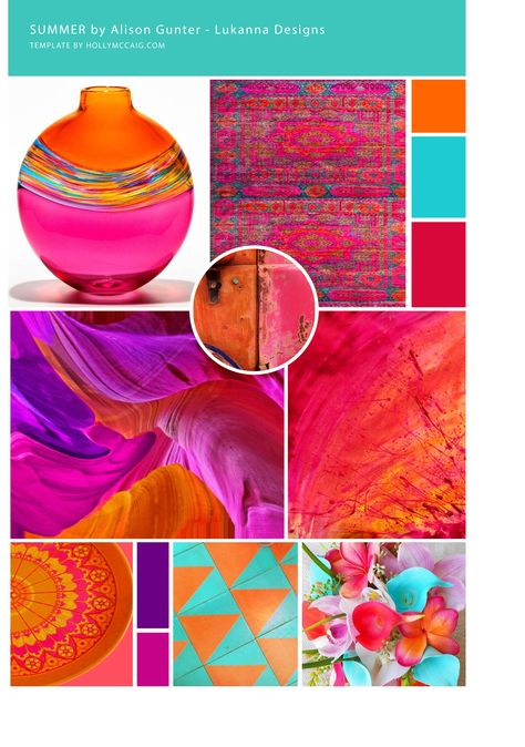 mood board containing pink, purple, orange, turquoise. inspiration branding board Red Purple Turquoise Color Schemes, Pink Teal Orange Color Schemes, Purple Orange Turquoise Color Palettes, Orange Pink Turquoise Color Palettes, Magenta Color Palette Colour Schemes, Pink Purple Orange Color Palette, Pink And Turquoise Aesthetic, Magenta Color Combinations, Purple And Orange Aesthetic