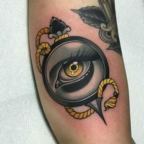 Debora Cherrys Trad Tattoos, Tattoo Style Art, See Tattoo, Neo Tattoo, Occult Tattoo, Fire Tattoo, Tattoo Desings, Different Tattoos, Up Tattoos