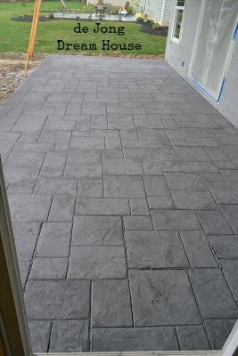 Stamped Concrete Patio Designs, Stamped Concrete Patterns, Concrete Patterns, Stamped Concrete Driveway, Concrete Patio Designs, Concrete Patios, Back Porches, Stamped Concrete Patio, Concrete Ideas