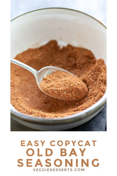 Homemade Old Bay Seasoning Mix - This homemade Old Bay seasoning is a must for every pantry! The versatile blend of celery salt, paprika, black pepper, cayenne pepper, cinnamon and more is perfect for jazzing up everything from marinades to salads. Ready in just 5 minutes. Substitute For Old Bay Seasoning, Oldbay Seasoning Diy, Homemade Old Bay Seasoning Recipe, Old Bay Seasoning Recipe, Diy Seasonings, Dried Spices, Spice Rubs, Homemade Dry Mixes, Celery Salt