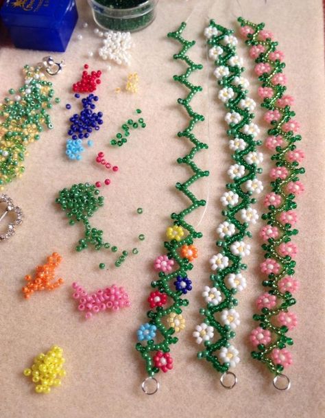 http://lc.pandahall.com/articles/3111-how-to-make-colorful-flower-pearl-and-seed-beads-necklace-for-girls.html Seed Bead, Beading, Beaded Bracelets, Beads