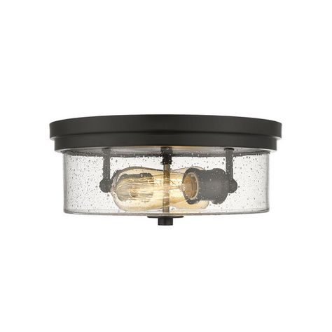 Z-Lite Bohin Matte Black Two-Light Flush Mount 464F13-MB | Bellacor Black Flush Mount Light, Art Deco Inspiration, Semi Flush Lighting, Light Fixtures Flush Mount, Seeded Glass, Beachcrest Home, Flush Mount Lighting, Flush Mount Ceiling, Flush Mount Ceiling Lights