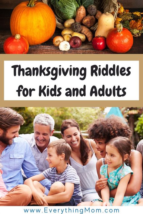 Thanksgiving Riddles, Riddles For Kids, Thanksgiving Gathering, Always Learning, Riddles, Pumpkin Patch, How To Memorize Things, For Kids, Thanksgiving