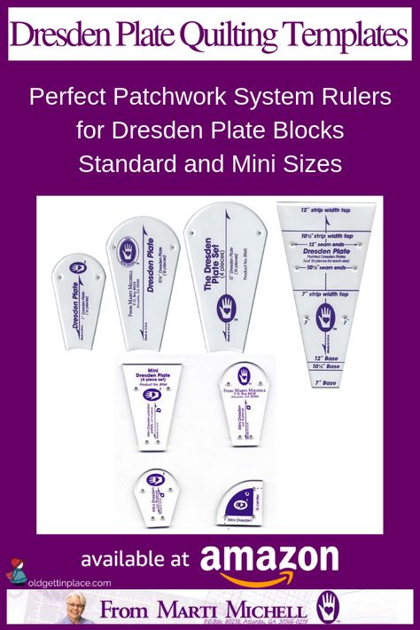 Dresden Plate Template, Quilt Rulers, Dresden Plate Patterns, Plate Template, Plate Pattern, Applique Ideas, Quilting Templates, Dresden Plate, Small Quilts