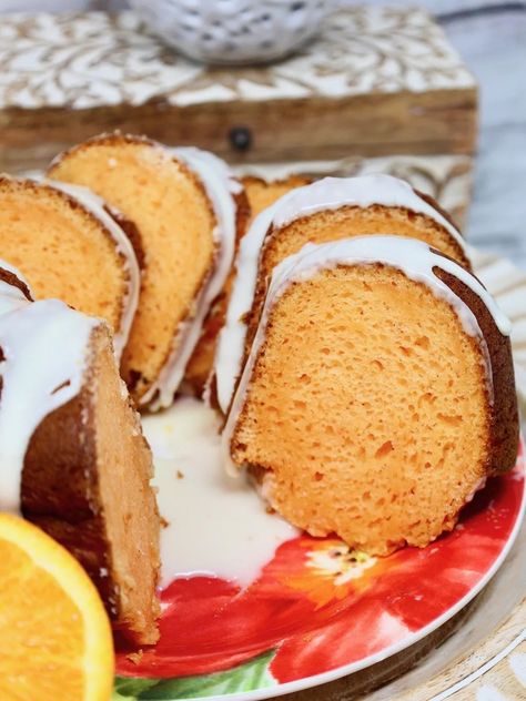 Easy Orange Pound Cake, Orange Flavoured Cake, Orange Pound Cake Recipe, Easy Pound Cake, Cream Cheese Swirl, Orange Pound Cake, Pound Cake Recipes Easy, Orange Dessert, Almond Pound Cakes