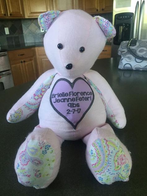 No Footprint Too Small : What We Do : Weighted Memory Bears Bereaved Mothers, Preemie Mom, Weight Baby, Memory Bears, Memory Bear, We Bear, Baby Memories, Baby Bear, Meaningful Gifts